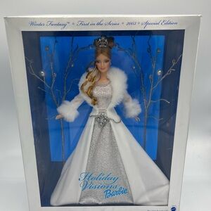 Barbie Winter Fantasy Doll in White and Silver